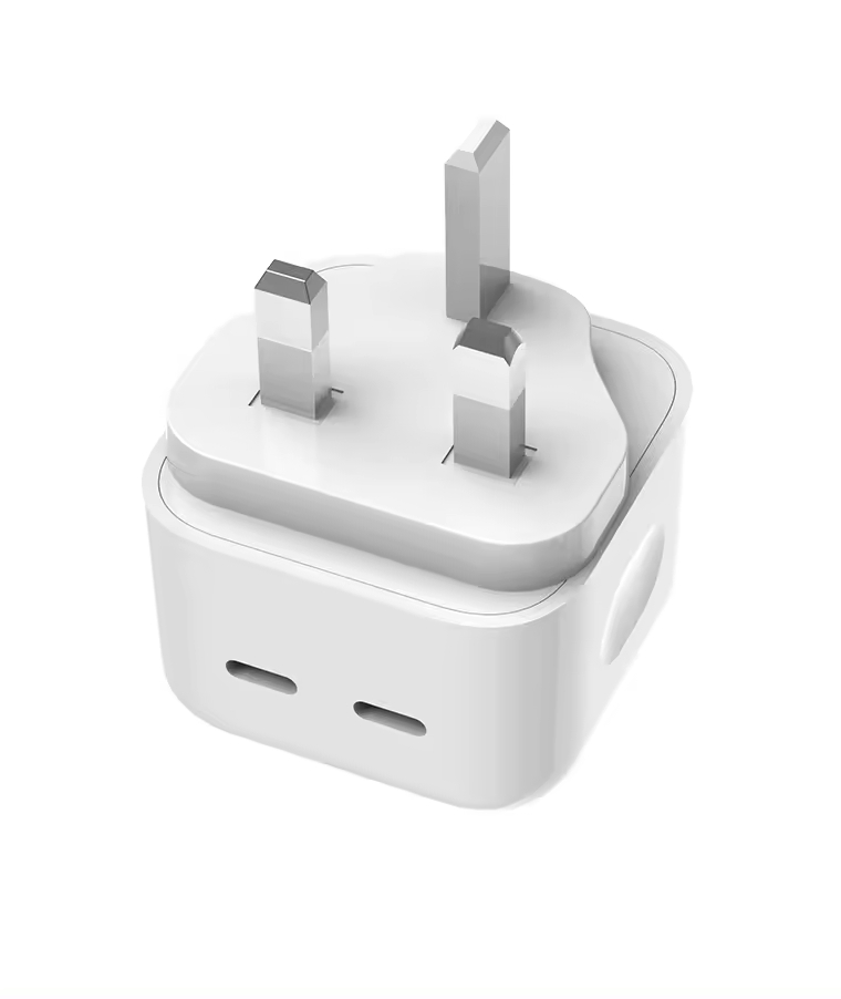 20W 35W 40W 50W Mobile Phone Charger Phone Accessories 2 Pd Port UK/Us/EU Plug Fast Charger iPhone 35W Dual USB C Wall Charger for iPhone Laptop MacBook