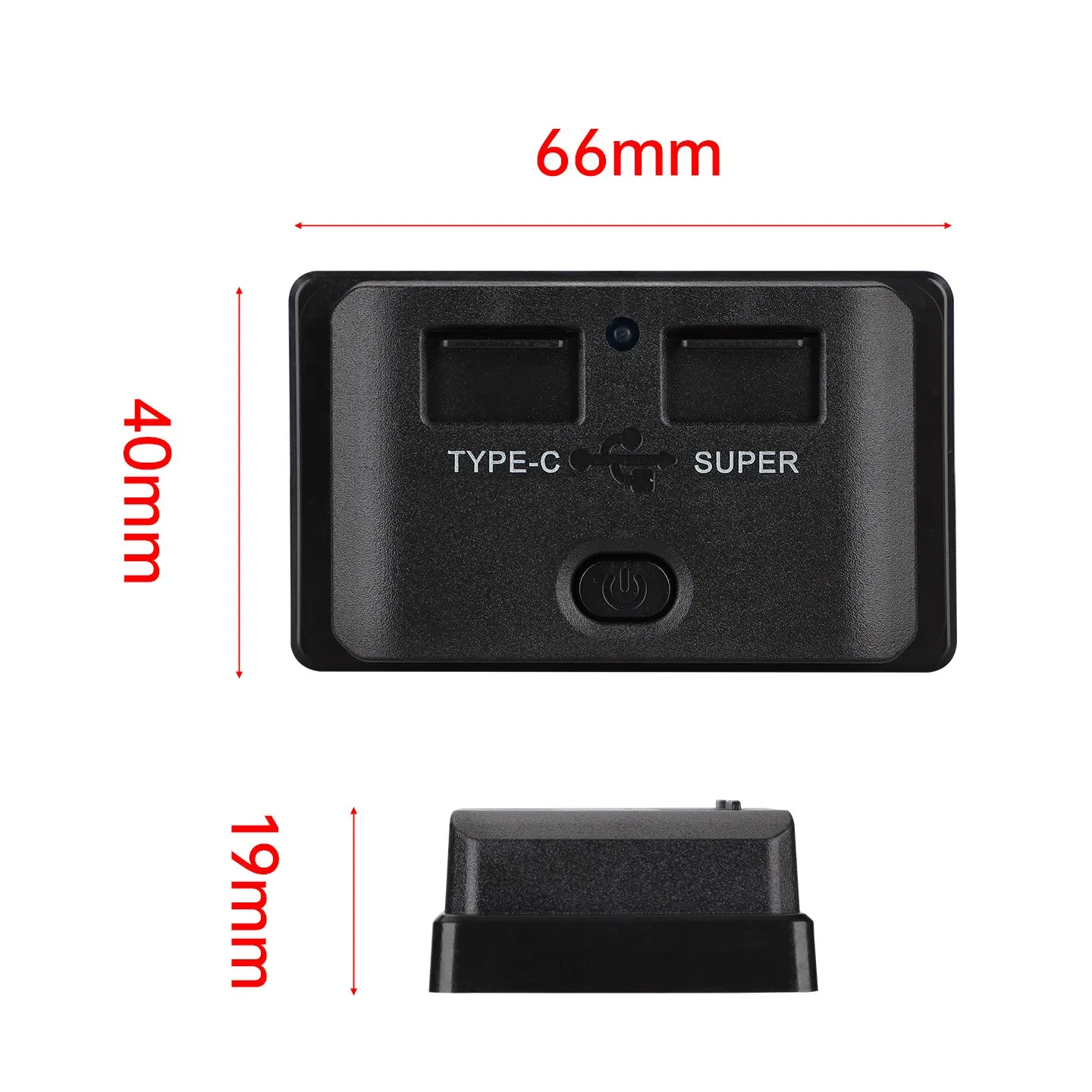 Bus Seat Back USB Power Outlet Dual Port Type C Pd USB Charger Socket a with Protection