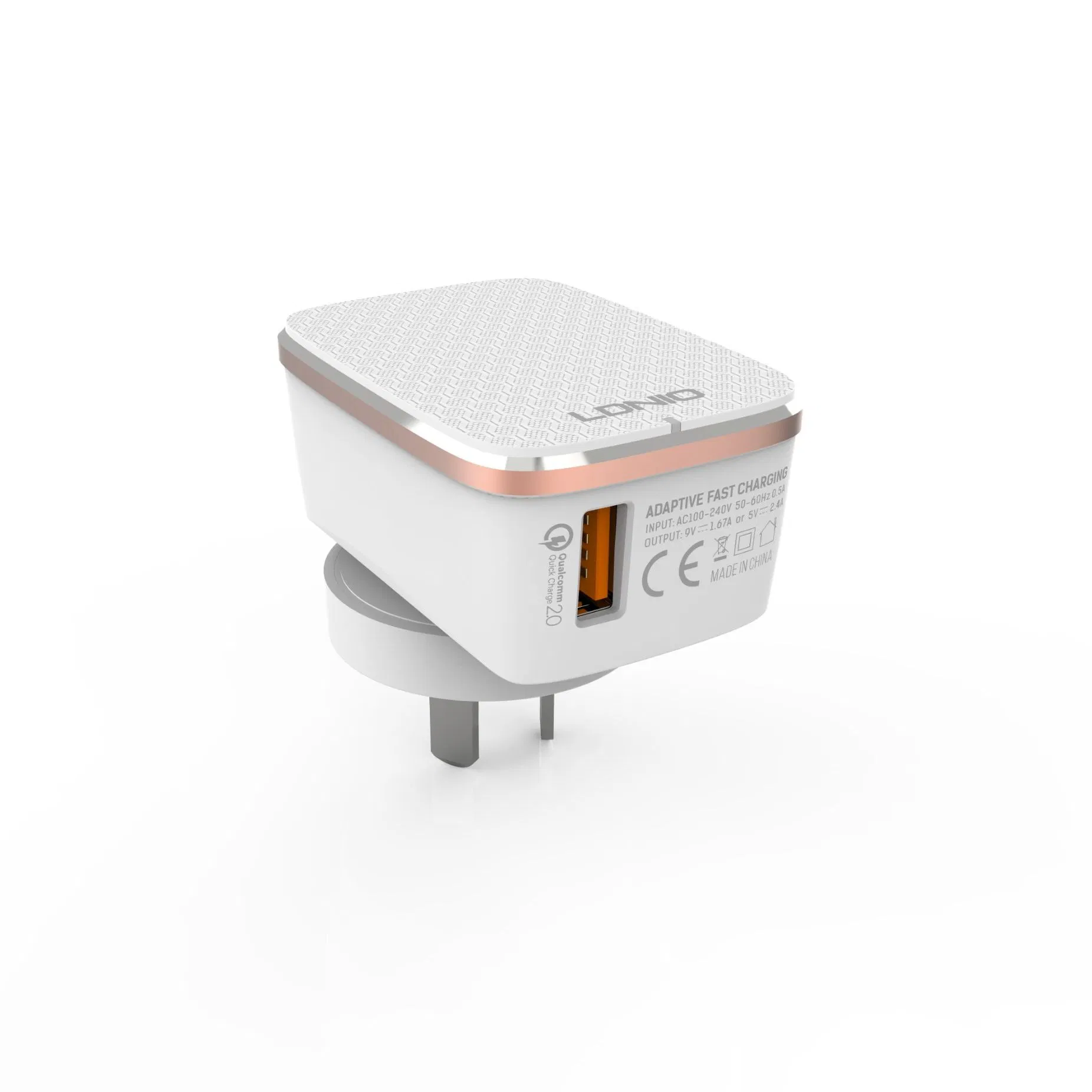 Compact 18W USB Travel Charger for Fast Mobile Charging