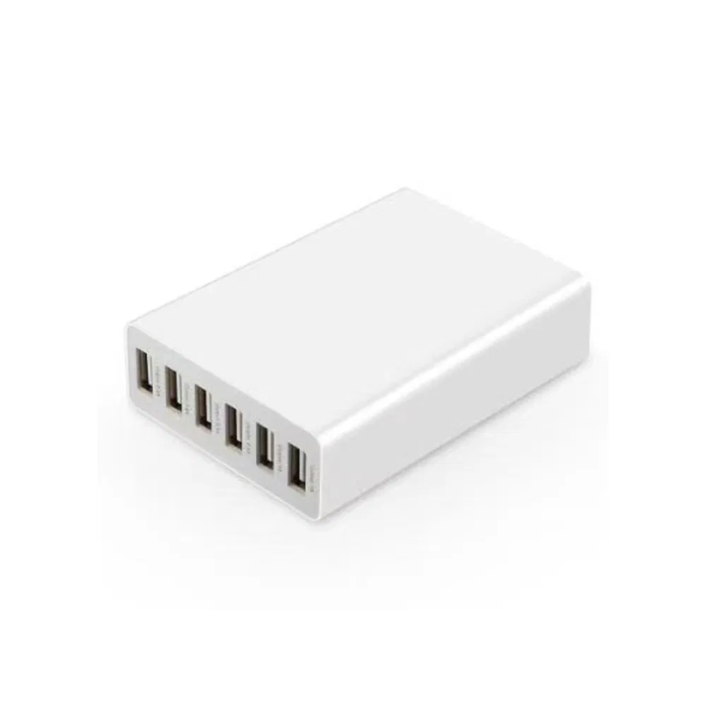 Fast Delivery 50W 6 Ports Portable Desktop Charging Supply 10A Mulit USB Travel Charger for Mobile/iPad
