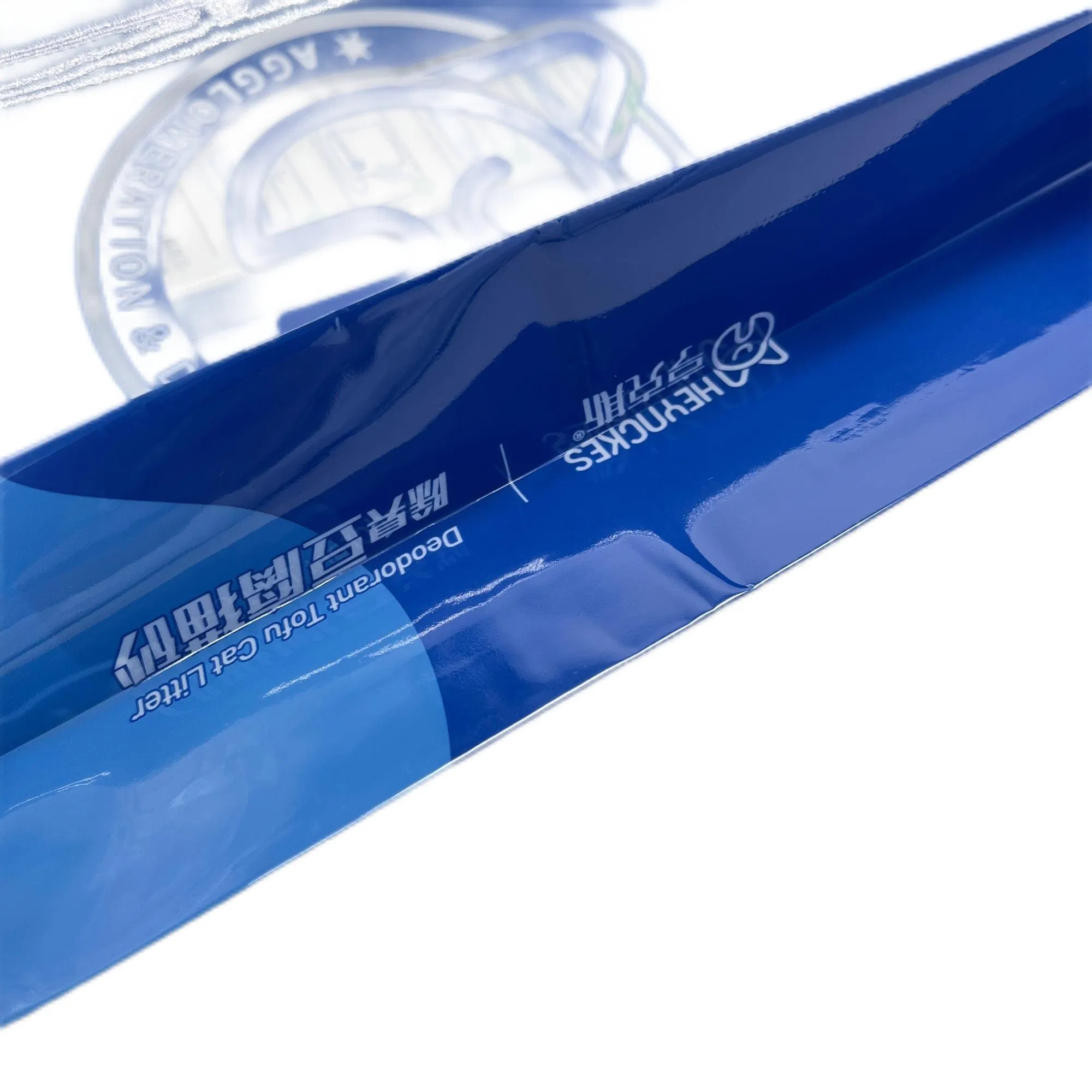 Bolsa de acordeón de plástico brillante para envasado de alimentos