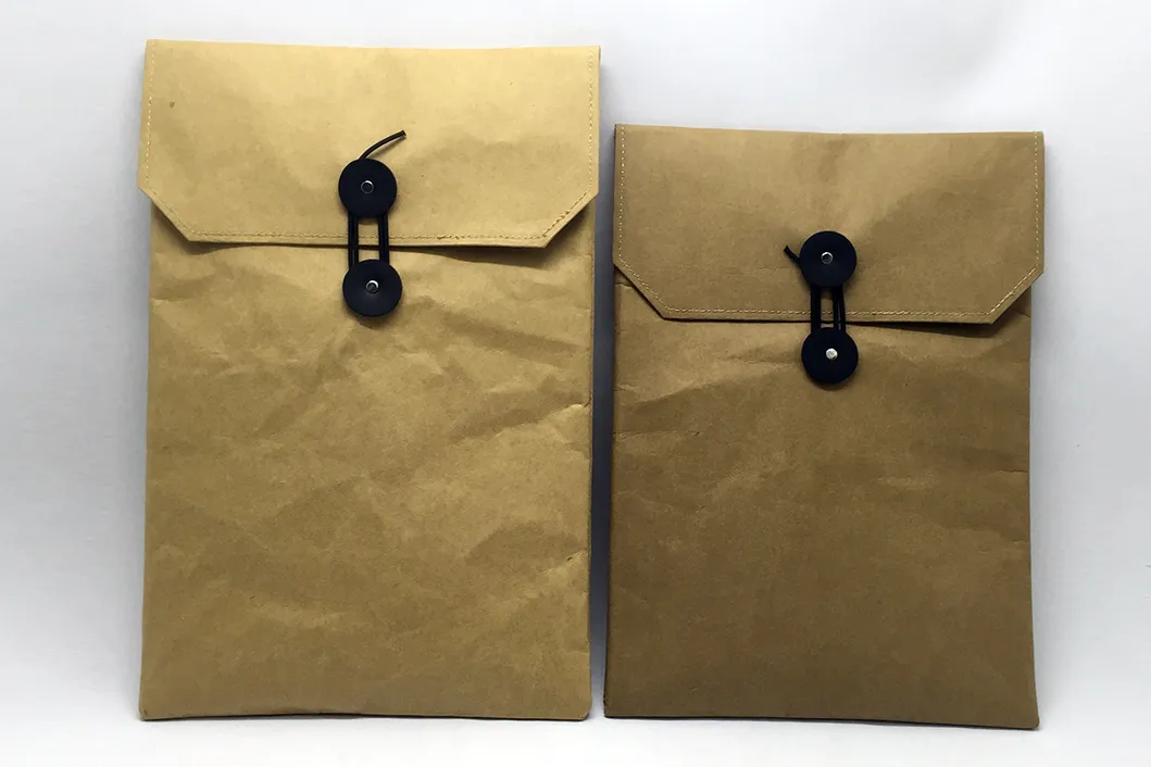 Funda portátil papel kraft lavable