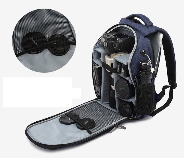 Mochila impermeable para cámara de video digital de lente única réflex DSLR para vehículo aéreo no tripulado (CY5853)