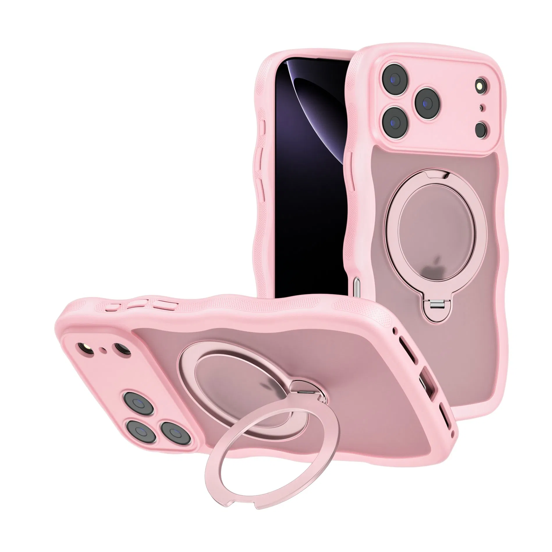 Funda Magsafe Cartera Soporte Silicona Transparente Soporte Ventana Resistente TPU Magnético Funda de Teléfono Móvil Silicona PC Samsung iPhone 18 17 16 15 14 13 12 11 PRO Max