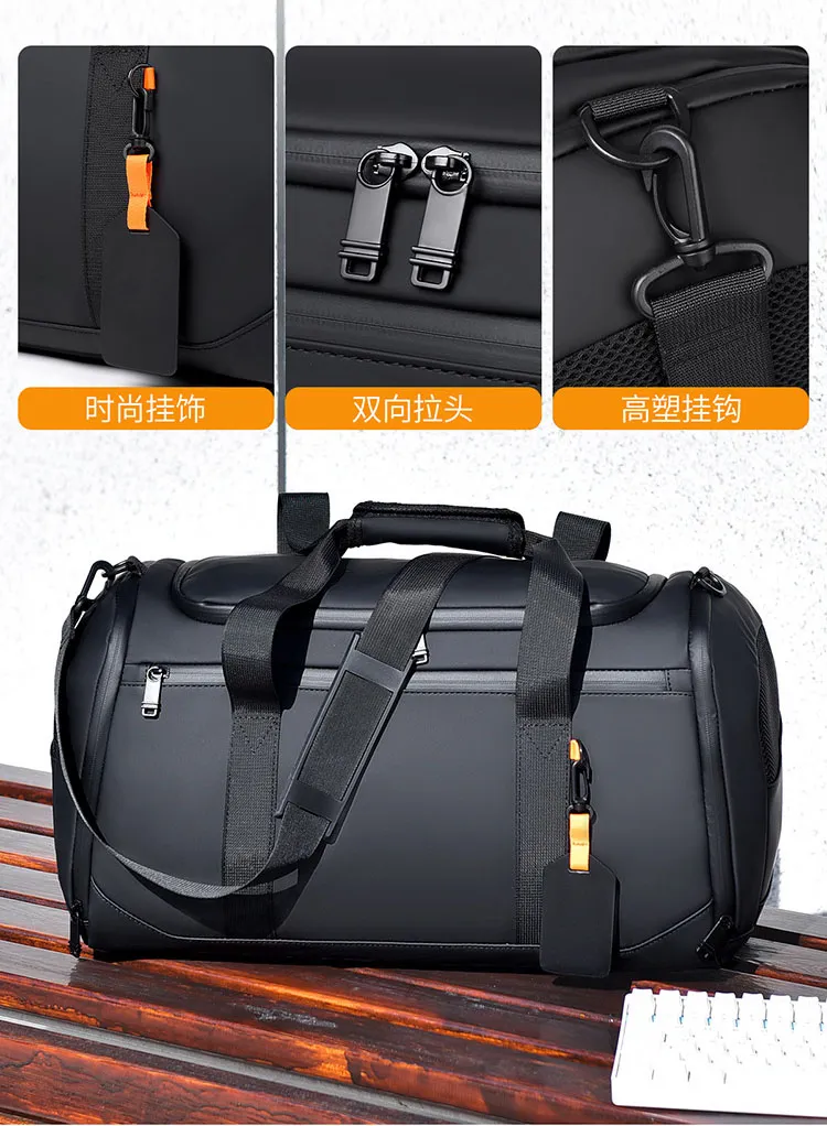 Gran 30L Bolsa de Viaje Duffel Impermeable para Fin de Semana Equipaje de Mano con Correa de Hombro Desmontable