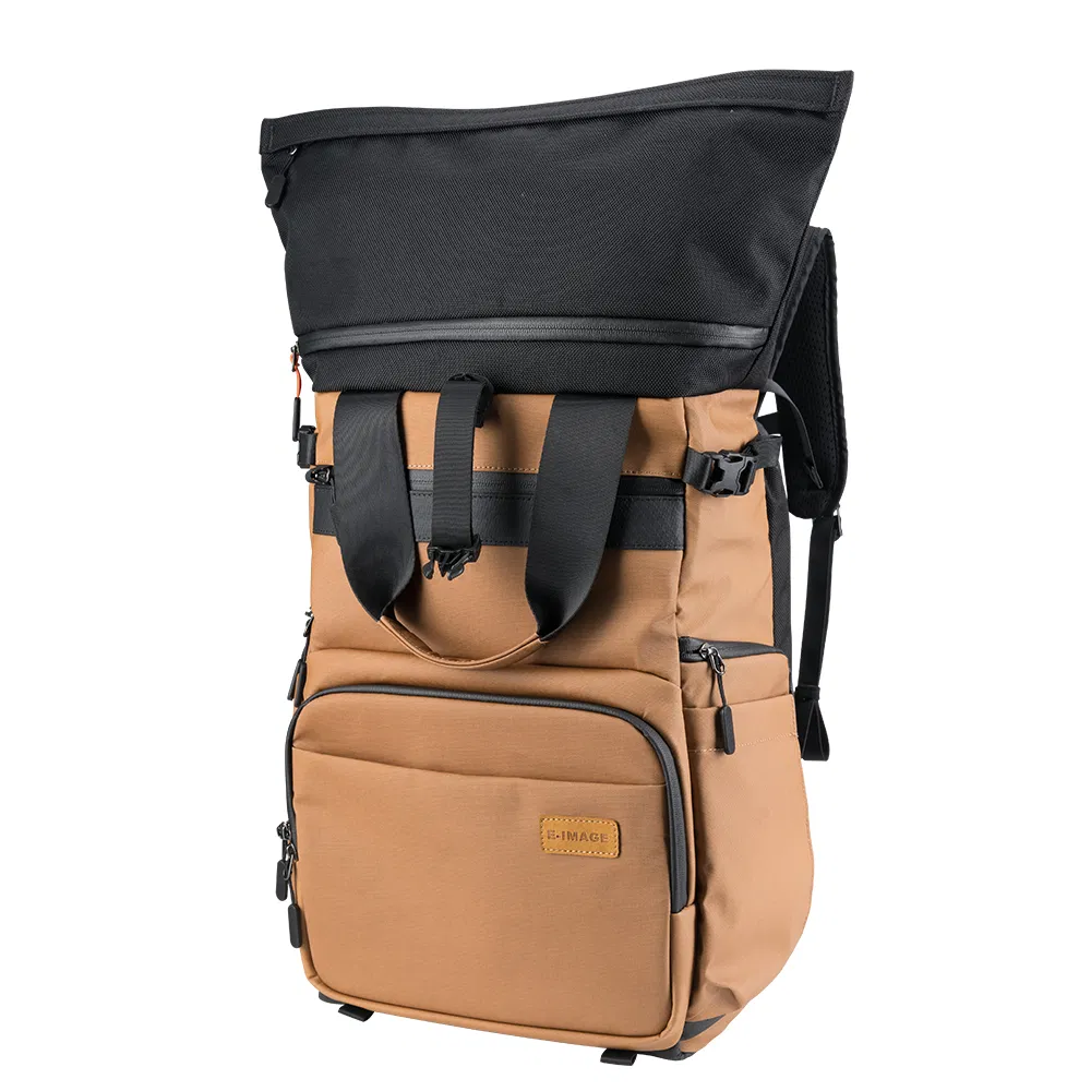 Mochila para cámara de fotografía E-Image para exteriores con cubierta impermeable para lluvia (Explorar 20Y)