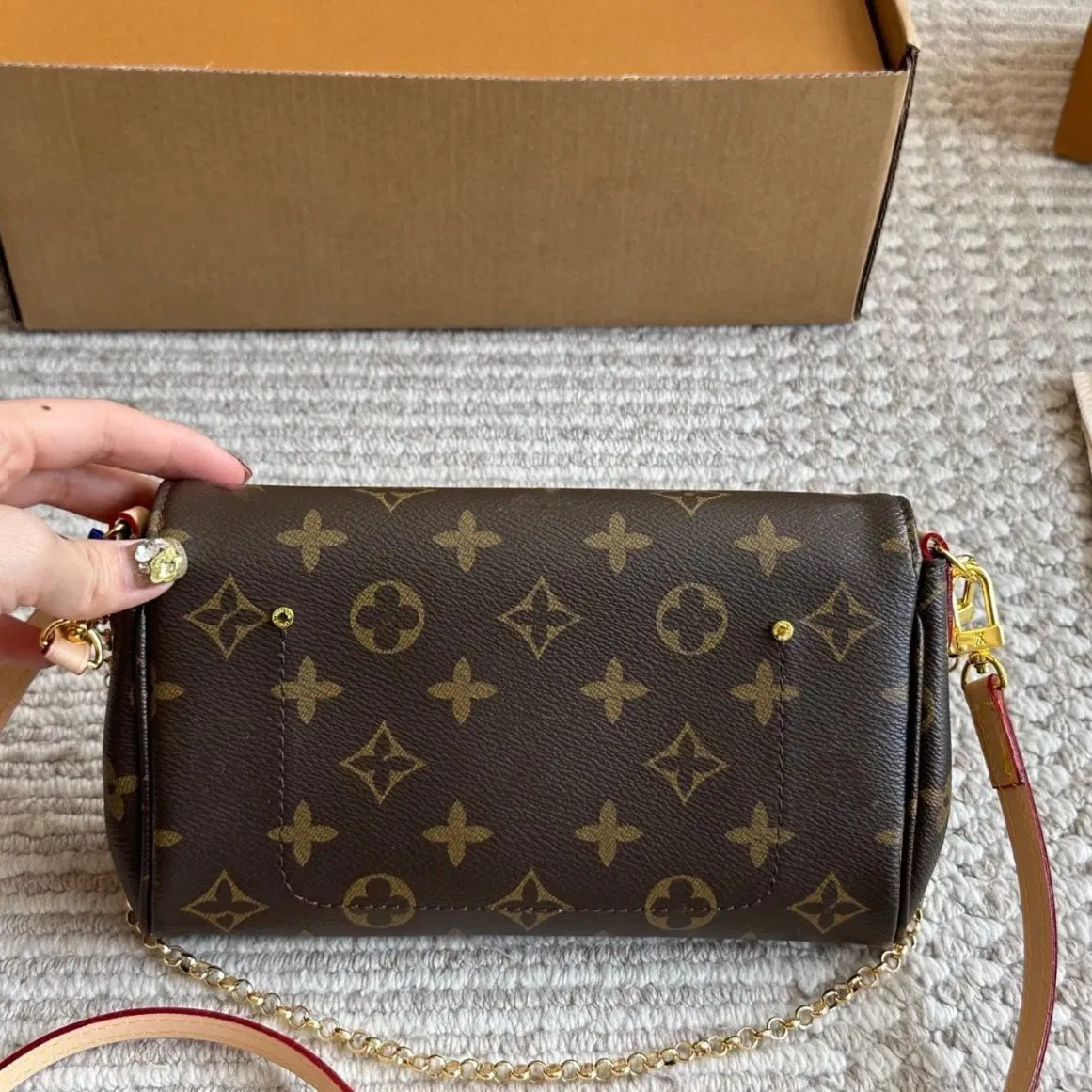 Bolsa de mano cruzada de baguette, tienda en línea de réplicas de lujo de alta gama, réplicas de bolsos de diseñador