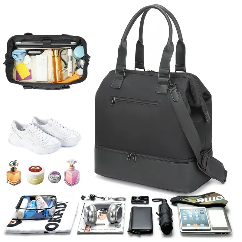 Bolso de fin de semana elegante y resistente para mujeres viajeras