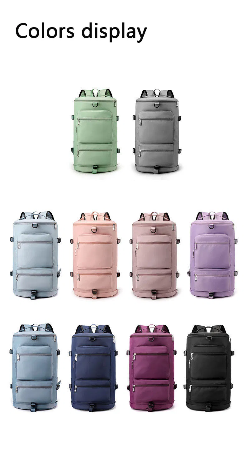Bolsa de deporte grande personalizada para mujeres, bolsa de viaje de yoga para el fin de semana