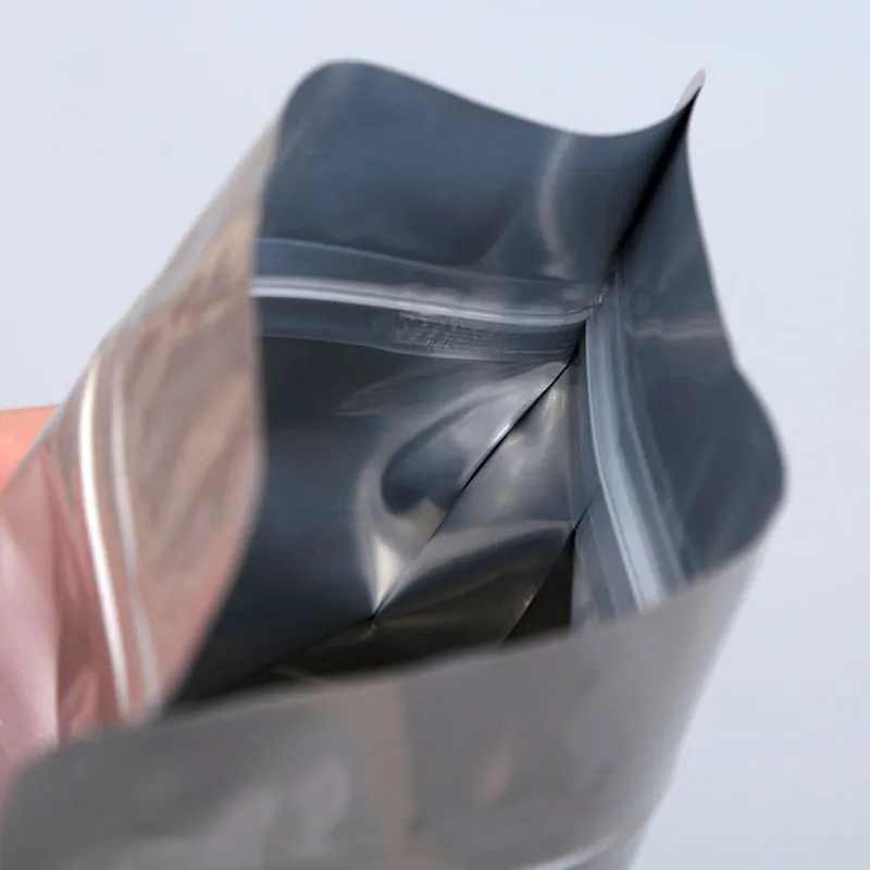 Bolsa de comida con cierre de aluminio, bolsa de café, empaquetado de comida, sellado de ocho lados, bolsa de bocadillos en acordeón