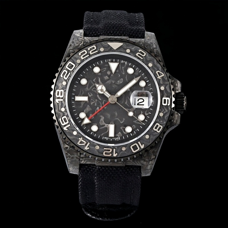 Omg Reloj de Lujo Multifuncional con Luz Nocturna Movimiento Suizo de la Fábrica Lunar Dial