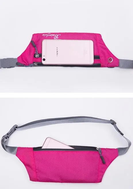 Pequeño bolso de cintura con cierre de cremallera, precio económico, impermeable, para deportes, para mujeres y hombres