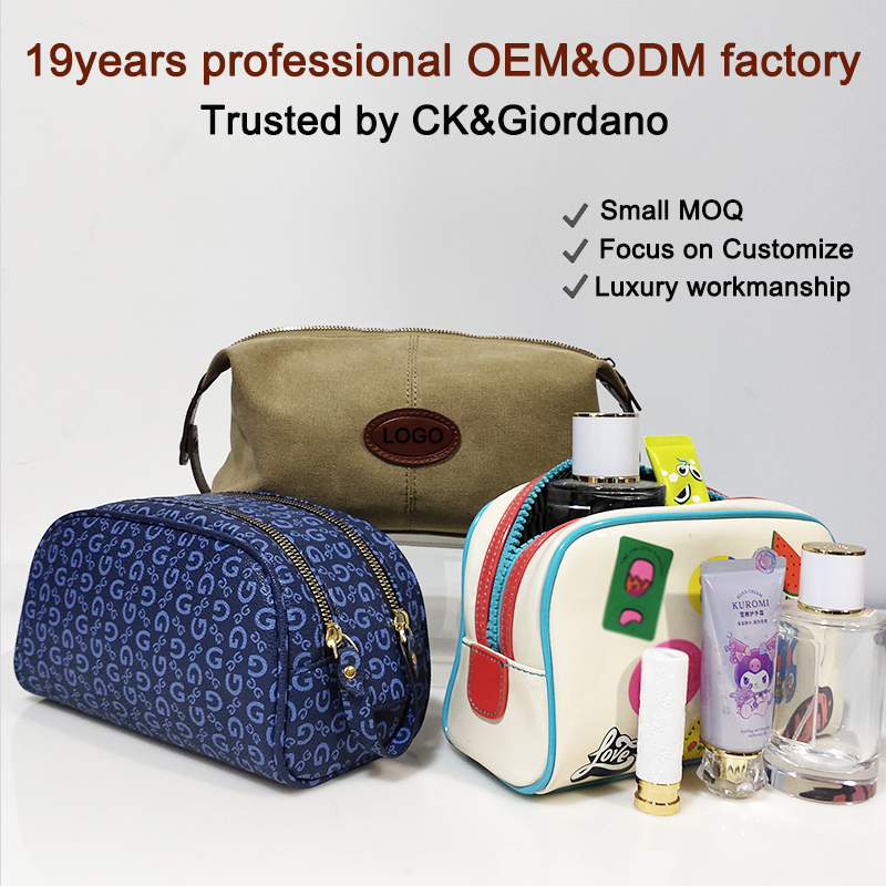 OEM/ODM Mayorista de Poliéster PU Lavado Almacenamiento Equipaje Viaje Hombres Neceseres Empaque Regalo Maquillaje PVC Cremallera Cosmético Lavado Belleza Bolsa de Brochas de Maquillaje