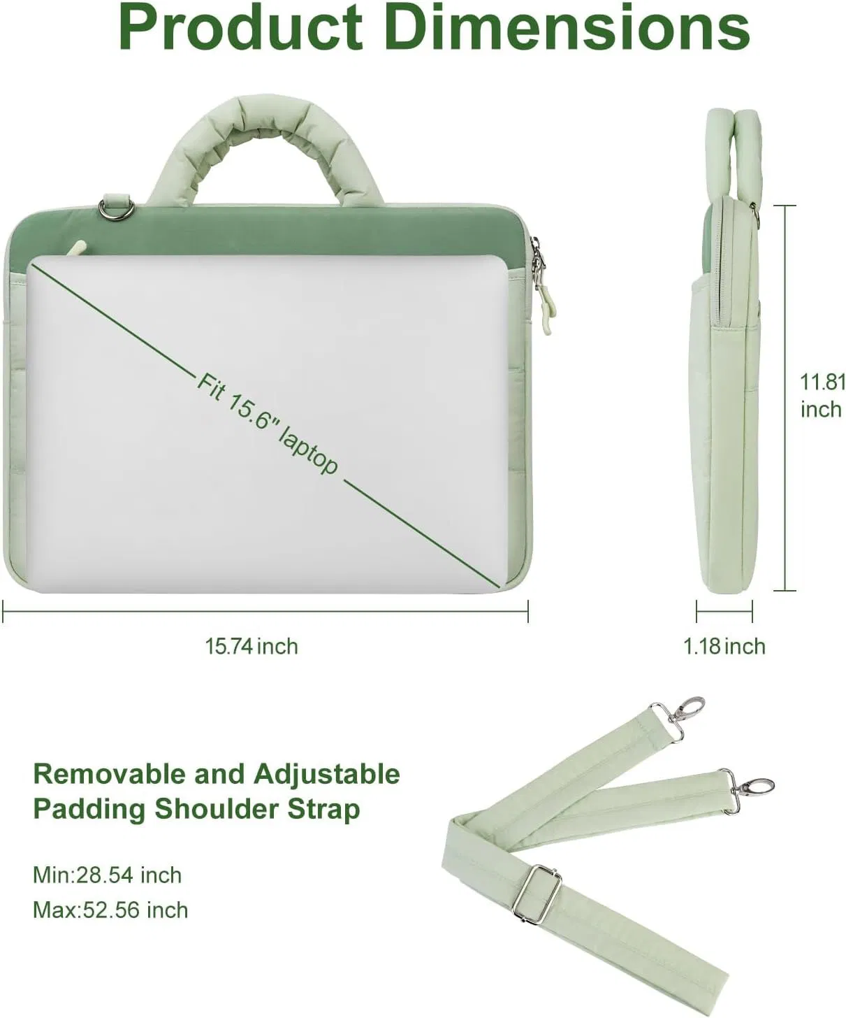 Maletín con bolsillo para computadora portátil