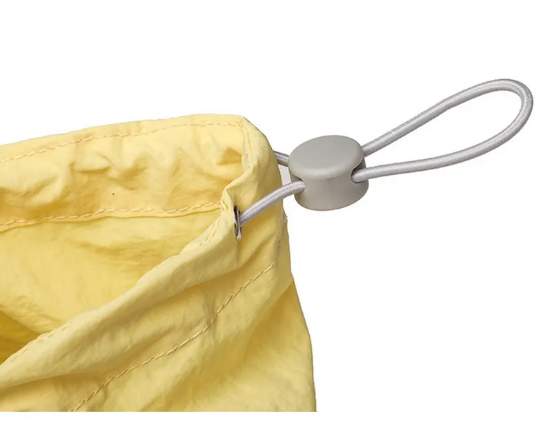 Bolsa de compras personalizada para damas, bolsa de playa ligera de nylon con cordón para mujeres, verano