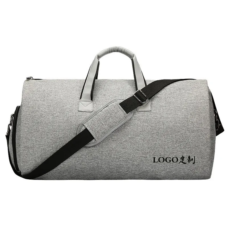 Bolsa de traje plegable personalizada para llevar, bolsa de viaje deportiva de fin de semana