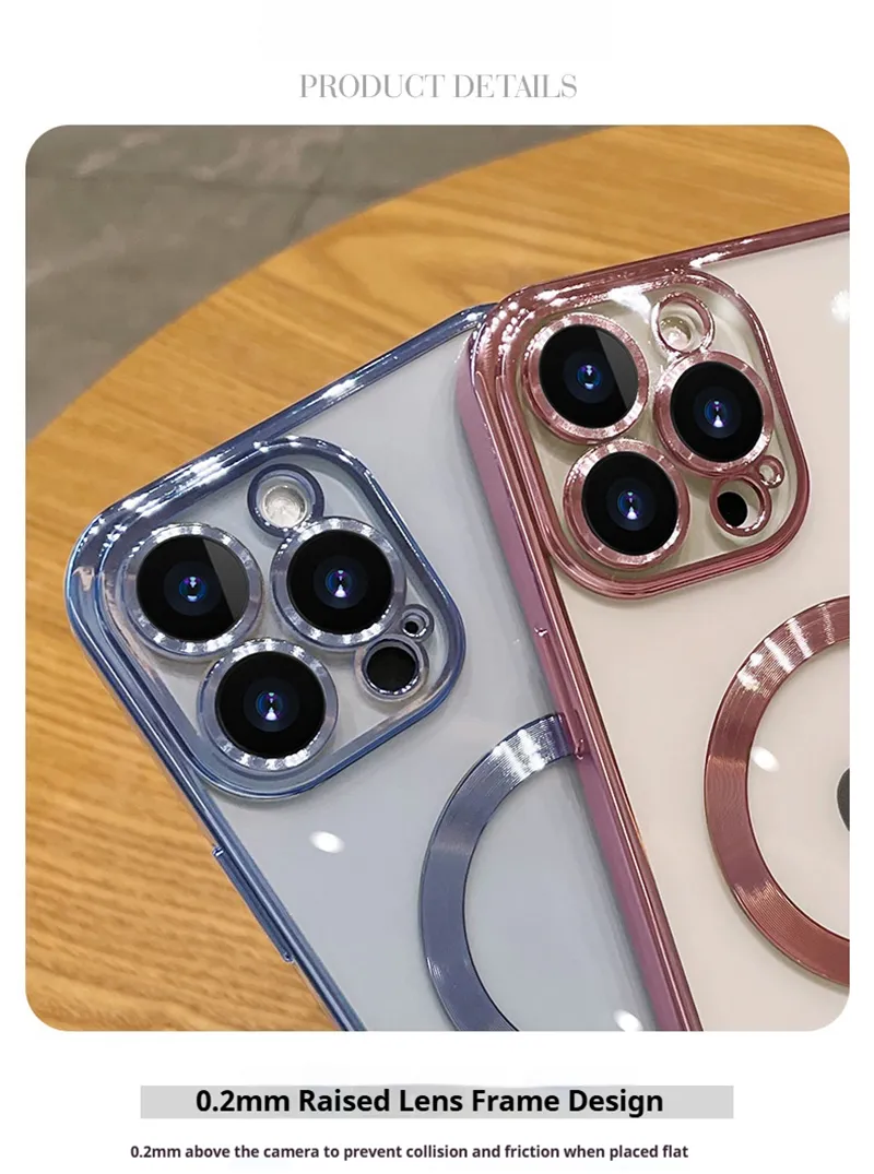 Funda de teléfono móvil suave a prueba de golpes para IP 16 PRO Max, funda transparente para celulares