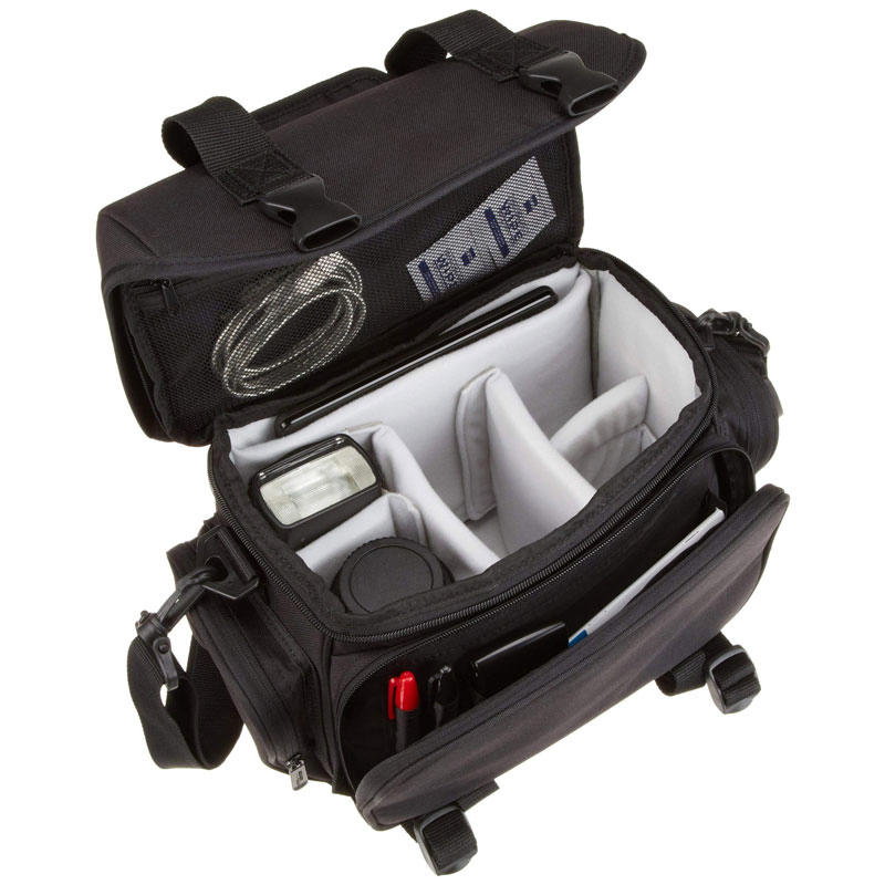 Fuliya Funda para Cámara DSLR Sin Espejo para Fotografía al Aire Libre, Bandolera Cruzada, Mochila para Cámara tipo Sling