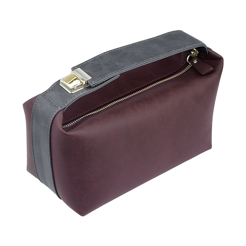 Bolsa de cosméticos de PU, bolsa de almacenamiento de lujo, neceser de viaje, organizador de maquillaje para mujeres, pouch