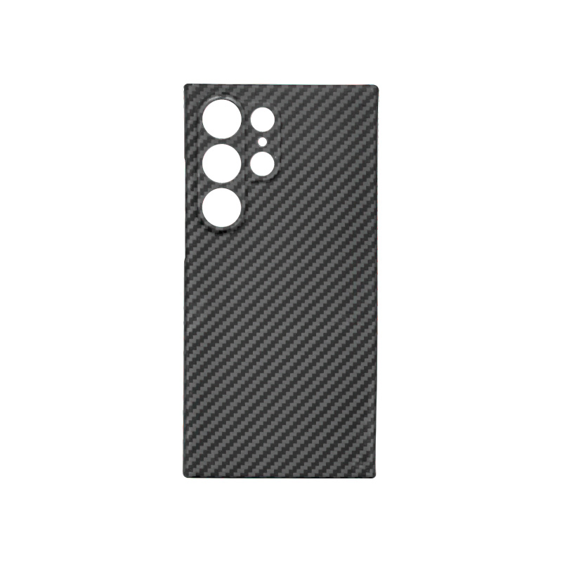 Funda de teléfono de lujo, a prueba de golpes, resistente al desgaste, ligera, de carbono real premium en gris y negro para Samsung Galaxy S24 Ultra, S24, S24+