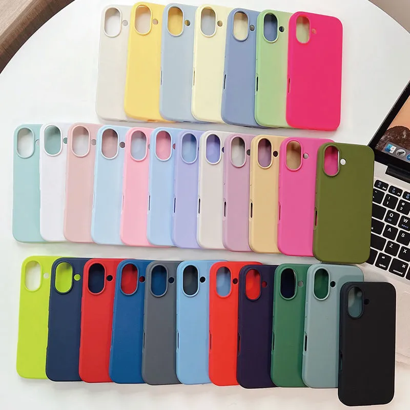 Funda de teléfono de silicona líquida personalizada con logo para iPhone 17