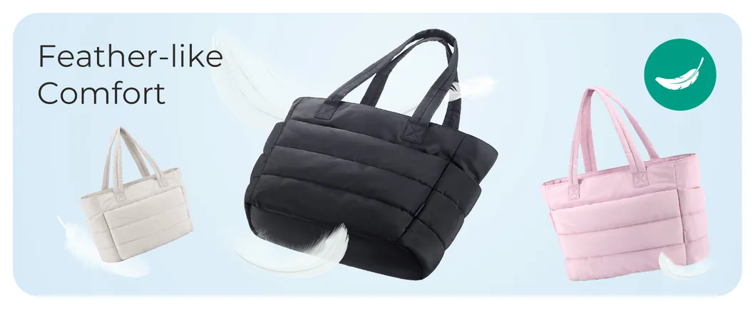 Bolso Tote Bagsmart para Mujeres, Bolso Tote Ligero con Compartimentos, Bolso de Hombro Acolchado para Viajes, Trabajo