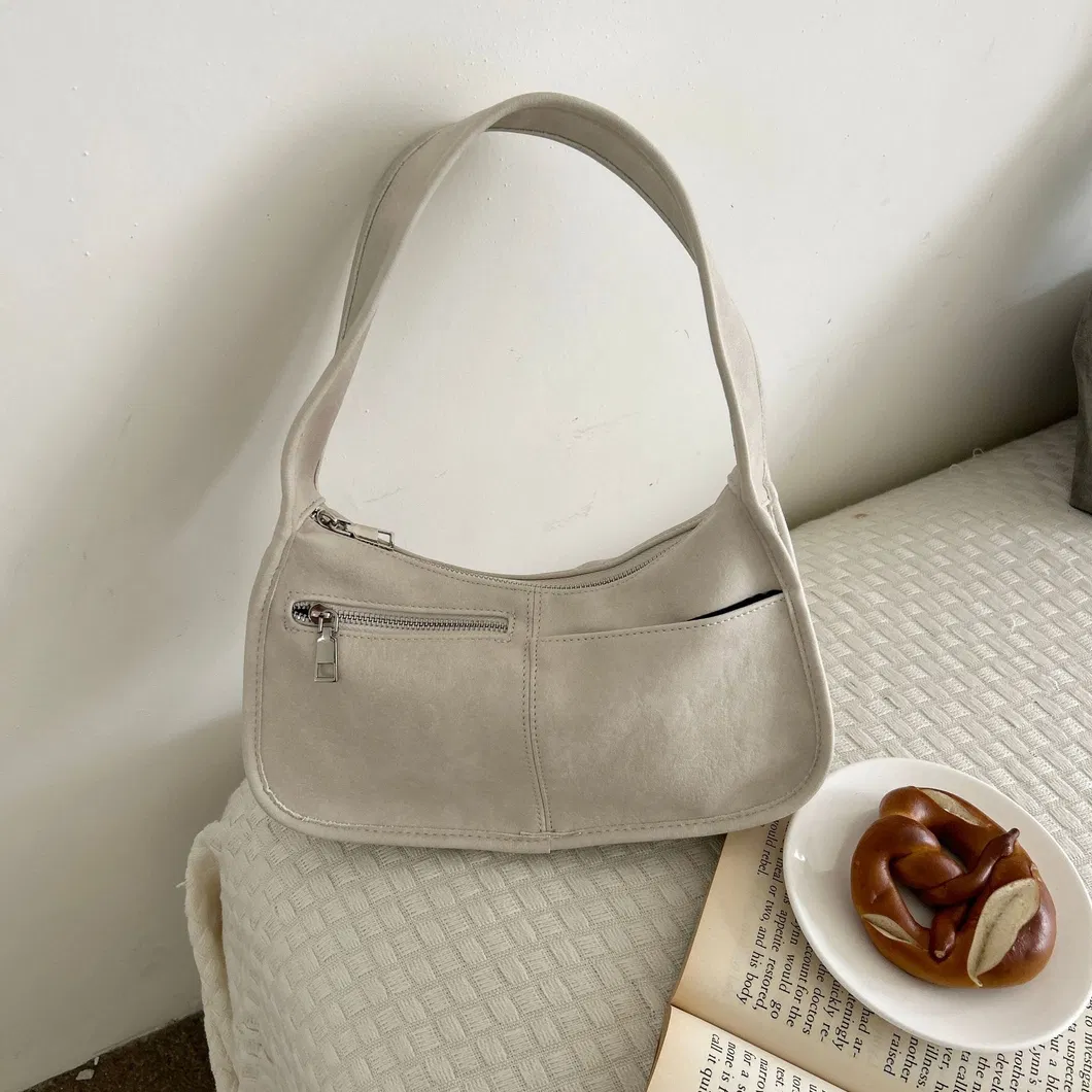 Bolso de hombro retro de axila, bolso cruzado lunar para mujeres