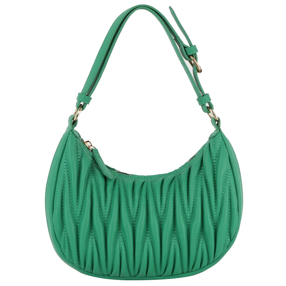Bolso de Hombro Chevron Acolchado de Moda en Diseño Elegante de Hobo