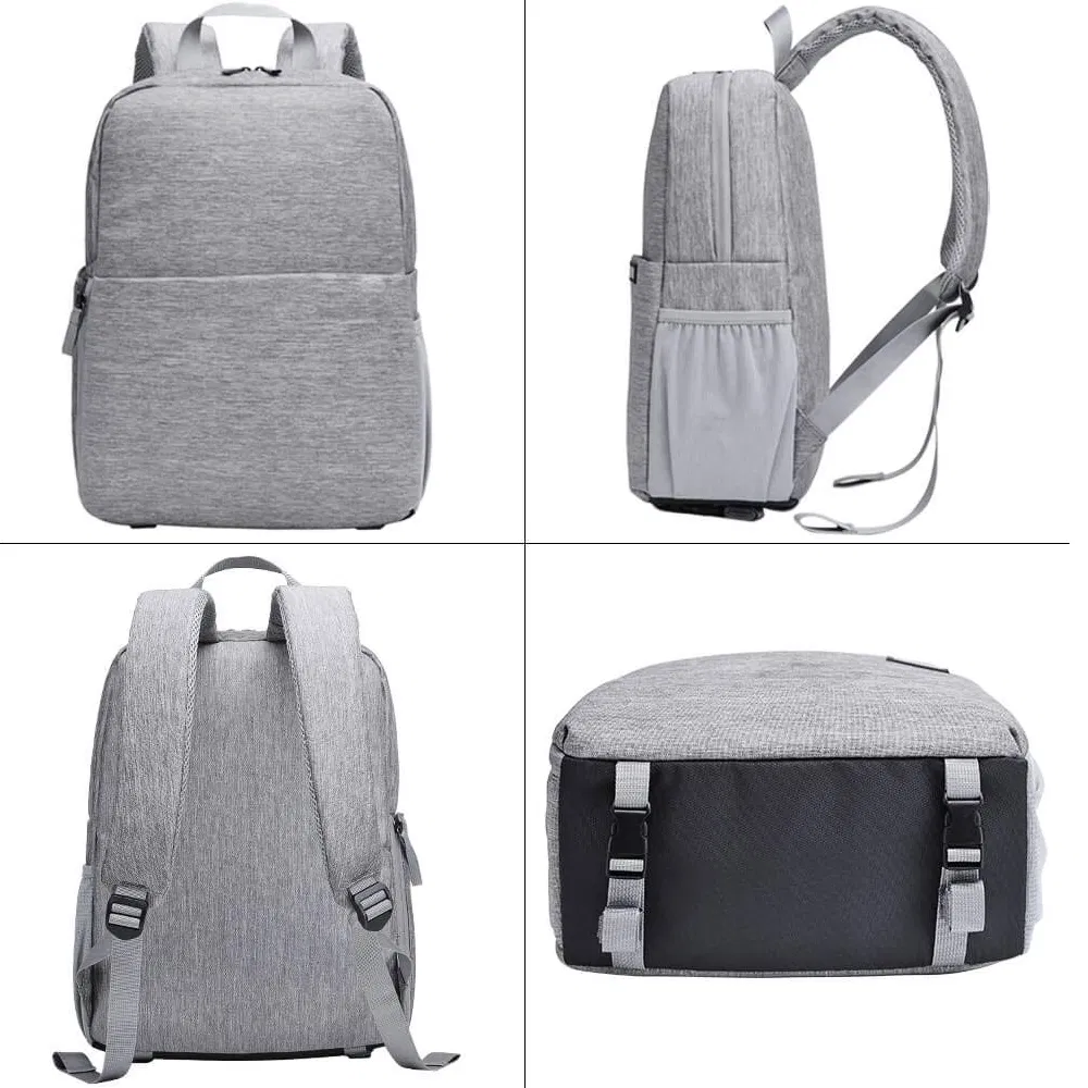 Mochila impermeable para cámara con compartimento para laptop, acceso lateral y soporte para trípode