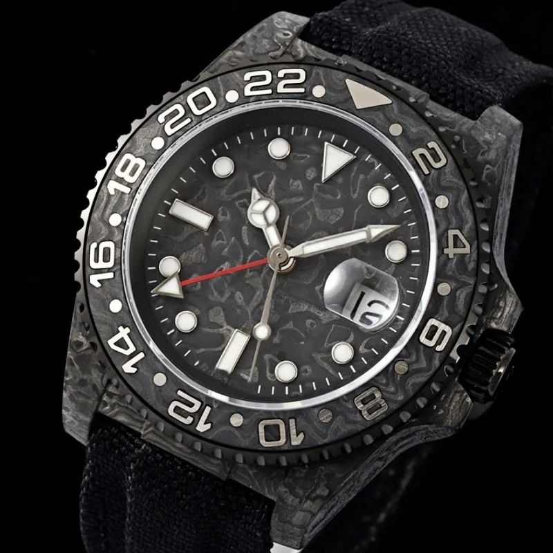 Omg Reloj de Lujo Multifuncional con Luz Nocturna Movimiento Suizo de la Fábrica Lunar Dial
