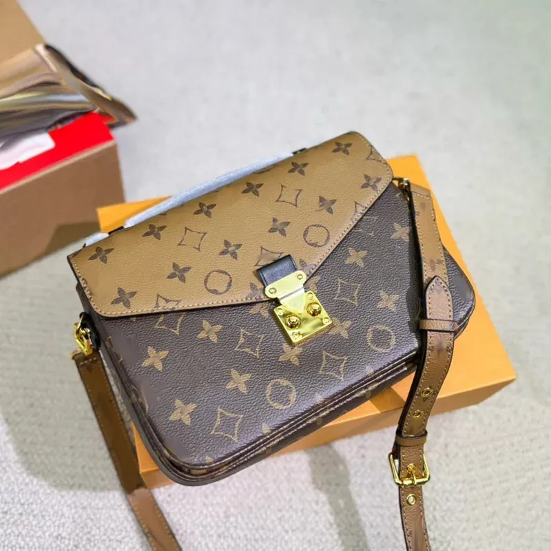 Mujeres Moda bolsos cruzado Top Real piel Baguette Cruz cuerpo Bolsas de cadenas