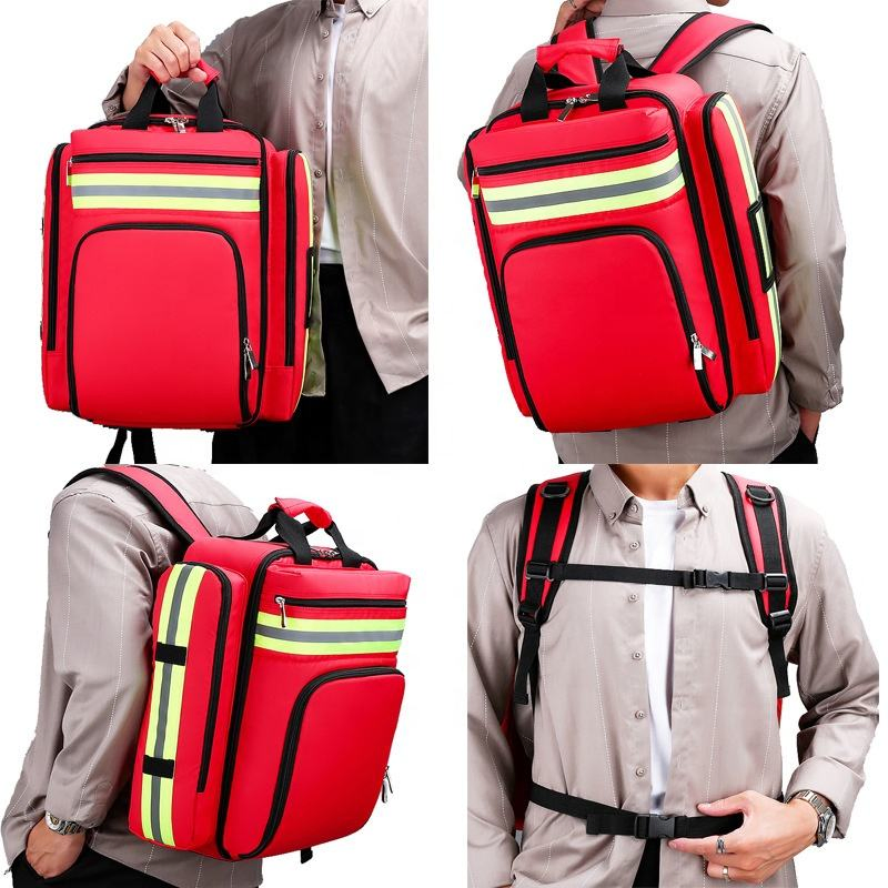 Kit de primeros auxilios modular vacío y elegante para paramédicos, colección médica de maletas de lujo, mochila de módulo médico para doctores
