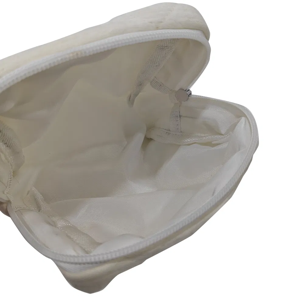 Artículos de tocador de viaje algodón Muslin gasa acolchada algodón componen Cosmética Bolsa con cremallera