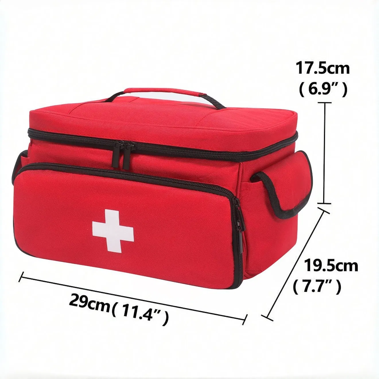Bolsa Médica, Bolsa de Primeros Auxilios Vacía, Bolsa para Enfermera de Salud en el Hogar con Divisor Desmontable, Tote para Almacenamiento de Suministros Médicos para Estudiante de Enfermería, Terapeuta, Médicos