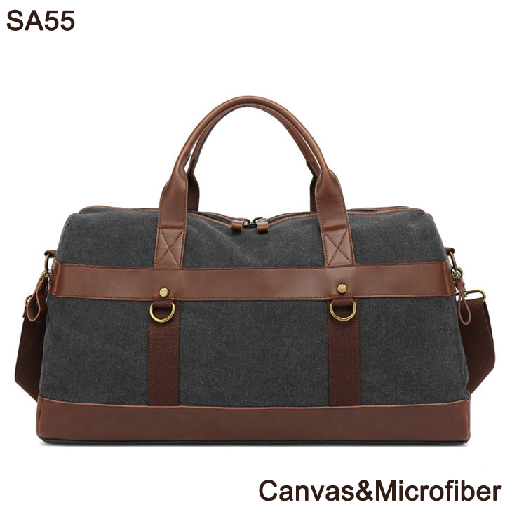 Bolsa de viaje impermeable plegable de lona encerada para hombre, bolsa de deporte, bolsa de fin de semana, equipaje, bolsa de gimnasio, bolsa de deporte vintage, carrito de viaje