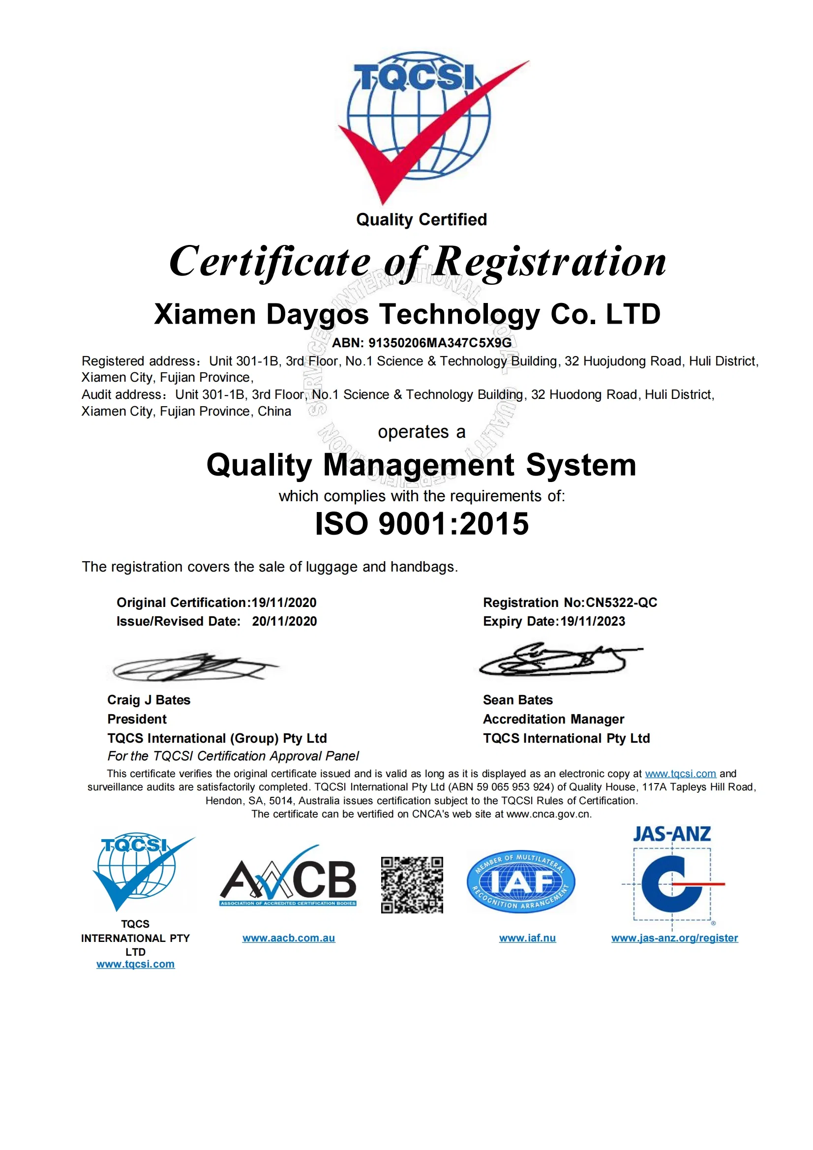 Certificado ISO 9001