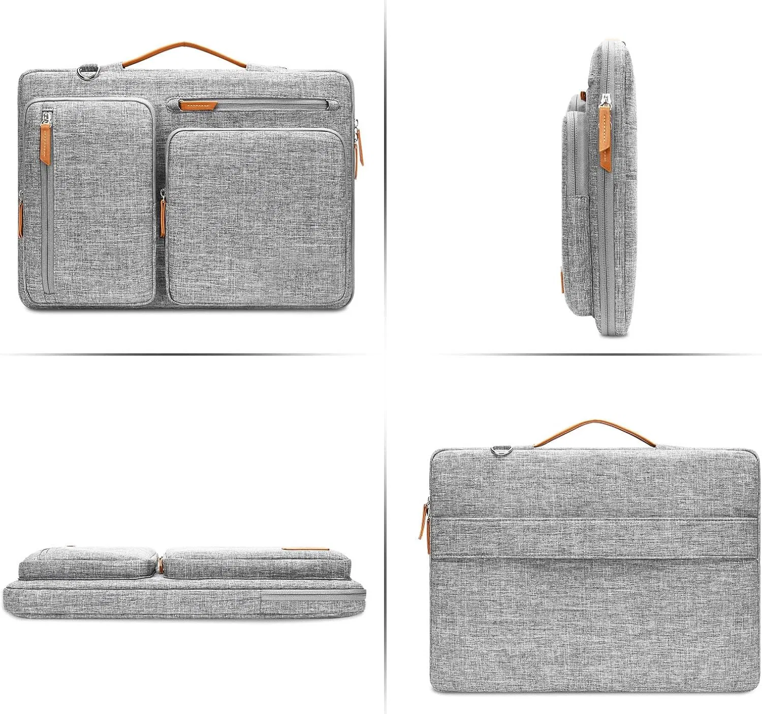 Maletín portátil de un solo hombro, unisex, compatible con cruce, bolsa para iPad con protección suave, bolsa para laptop