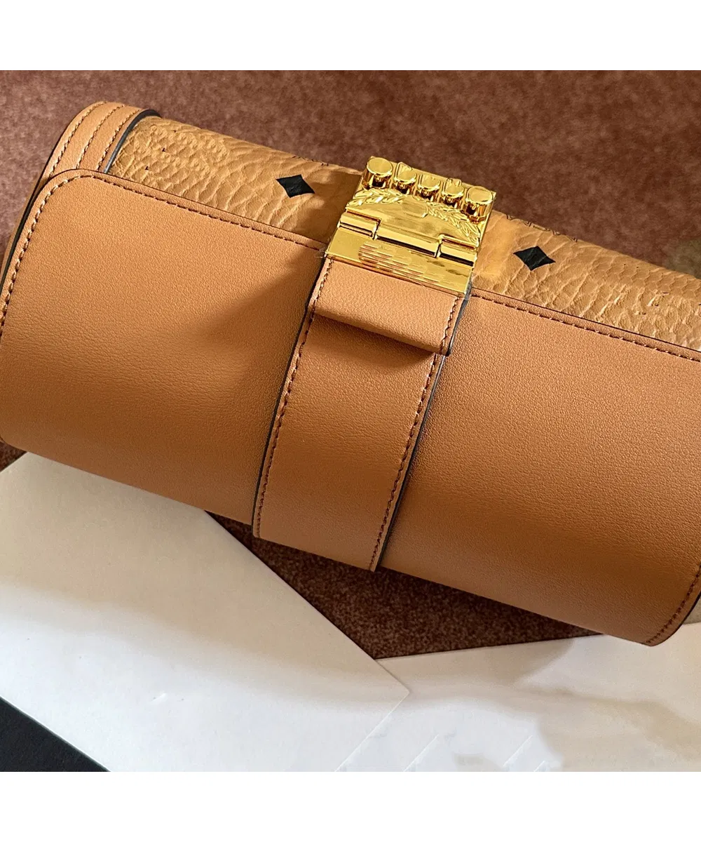 Bolso cruzado de cilindro impreso retro estilo diseñador 1: 1 Copia bolso de hombro de estilo vintage