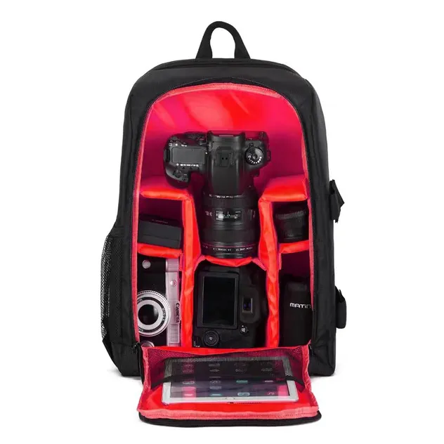 Bolsa de cámara digital impermeable multifuncional y desmontable para exteriores de RPET personalizada