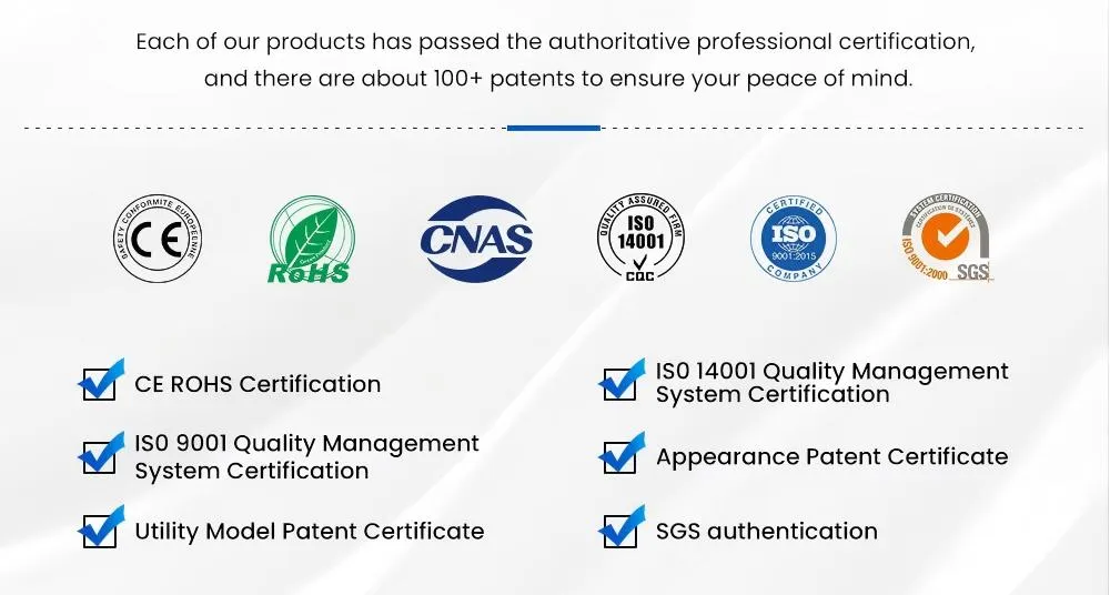 Certificaciones y patentes de calidad