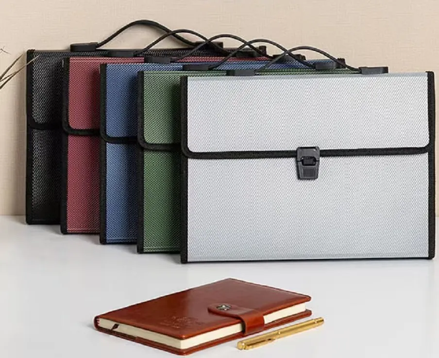 Bolsa de archivo expandible tipo acordeón con cierre a presión de gran capacidad para negocios 13