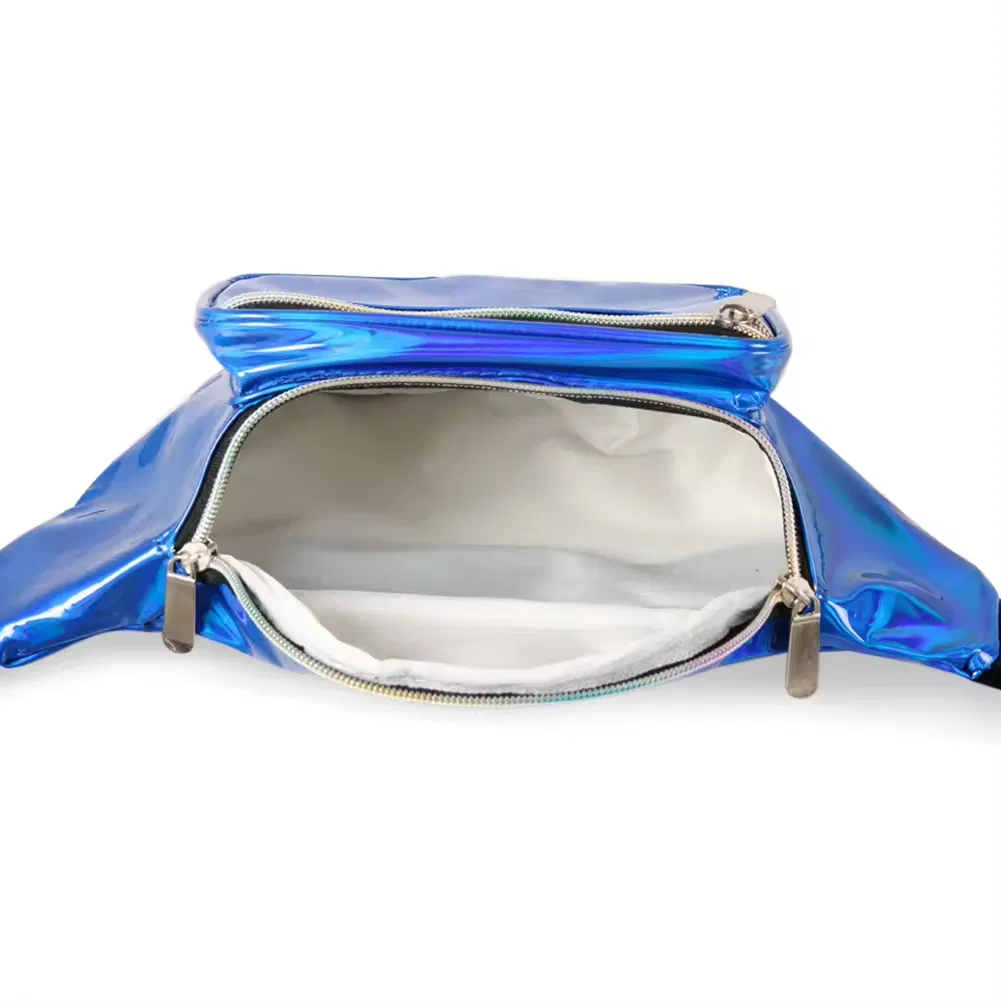 Bolso de Cintura Holográfico para Mujeres, Bolso de Cintura Transparente con Cinturón Ajustable para Festival, Viaje y Fiesta