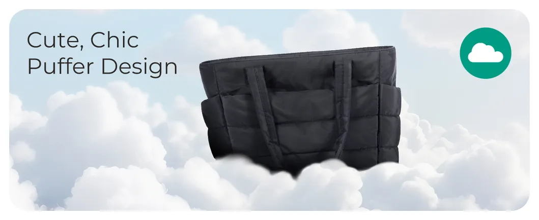 Bolso Tote Bagsmart para Mujeres, Bolso Tote Ligero con Compartimentos, Bolso de Hombro Acolchado para Viajes, Trabajo