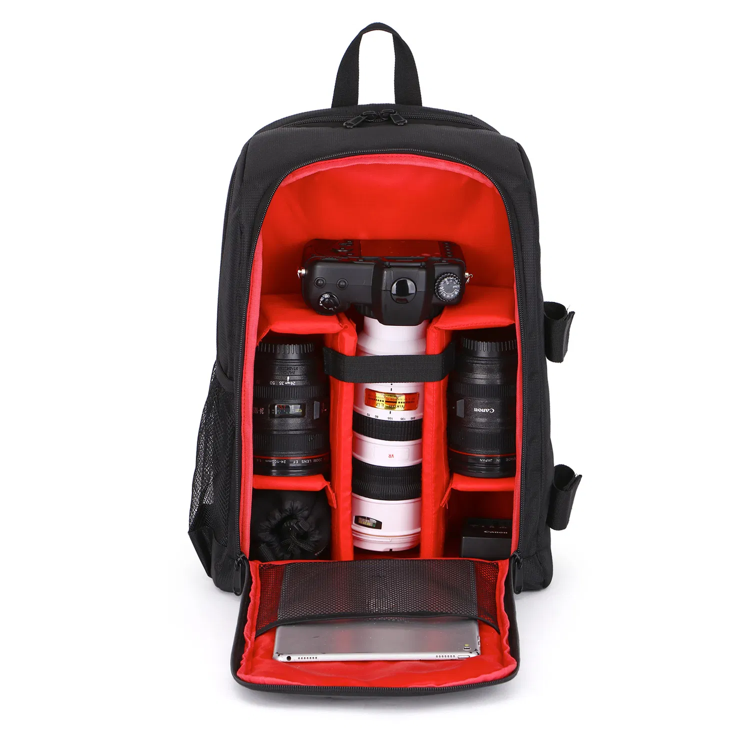 Mochila de fotografía digital DSLR a prueba de agua para exteriores, resistente a terremotos, con doble hombro