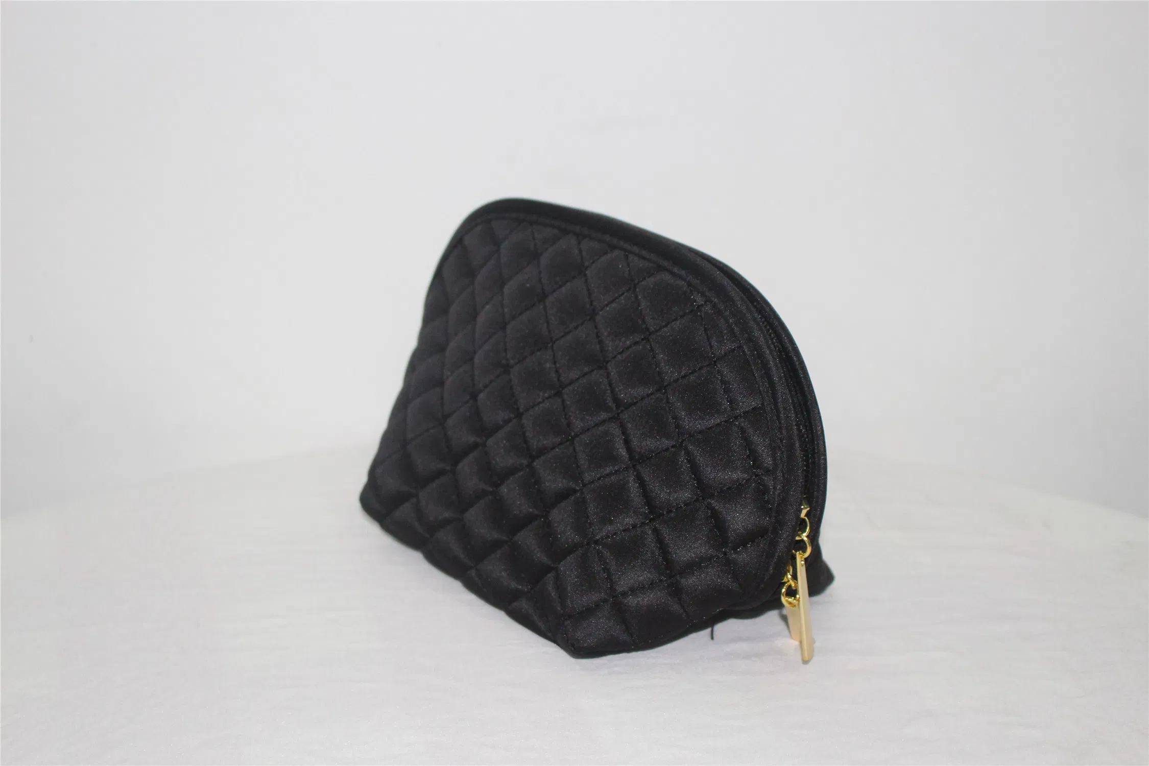 Proveedor de bolsas de maquillaje, bolsa cosmética vintage acolchada, fábrica de venta al por mayor
