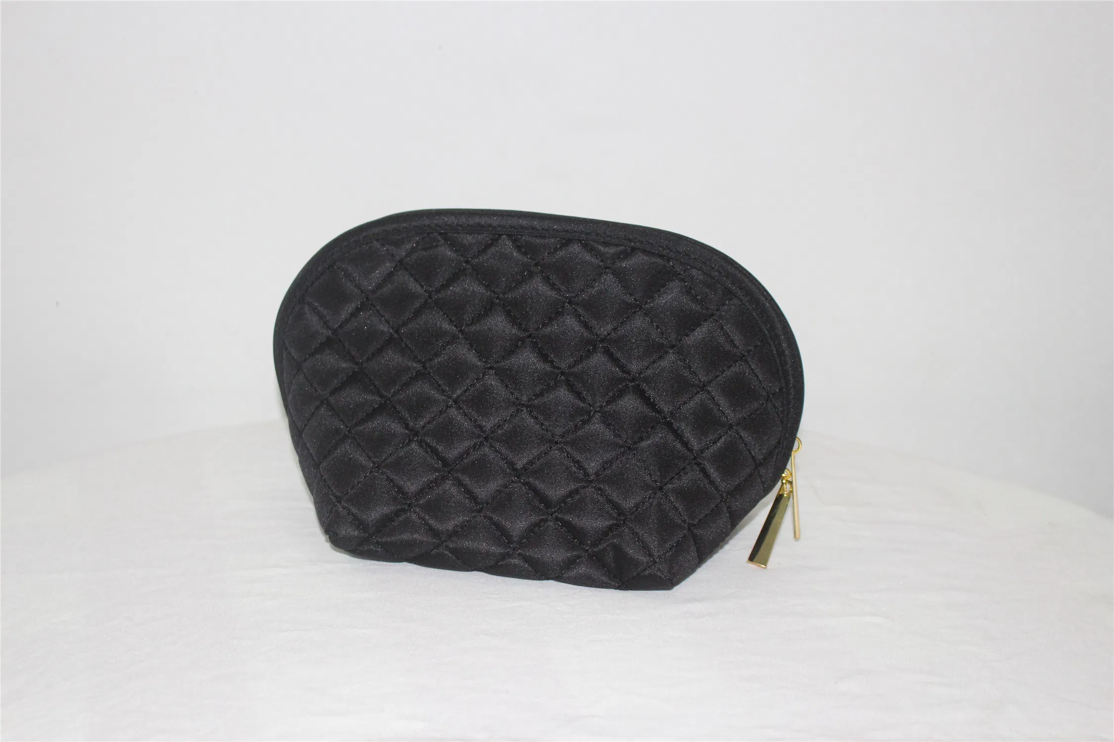 Proveedor de bolsas de maquillaje, bolsa cosmética vintage acolchada, fábrica de venta al por mayor