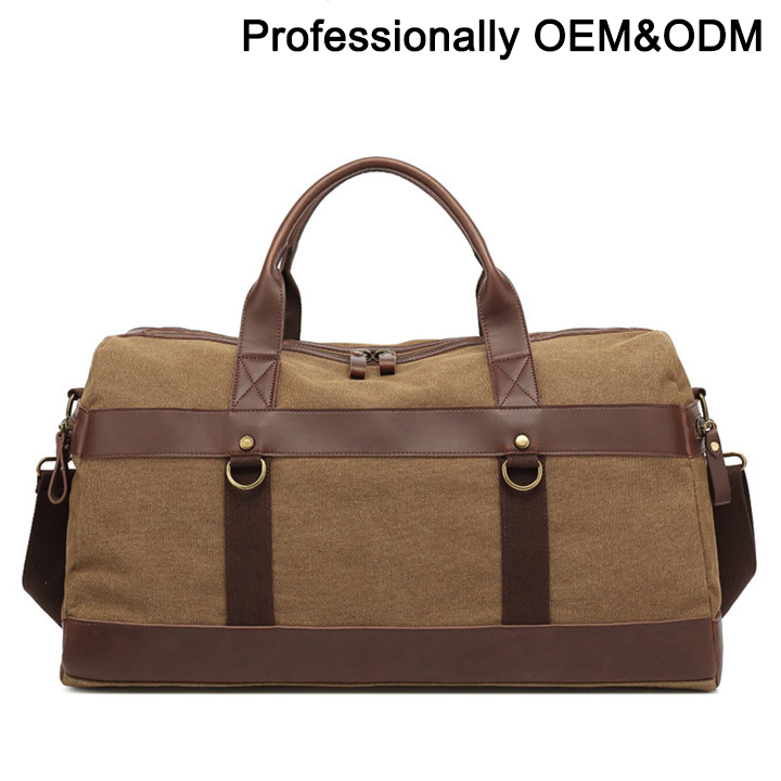 Bolsa de viaje impermeable plegable de lona encerada para hombre, bolsa de deporte, bolsa de fin de semana, equipaje, bolsa de gimnasio, bolsa de deporte vintage, carrito de viaje
