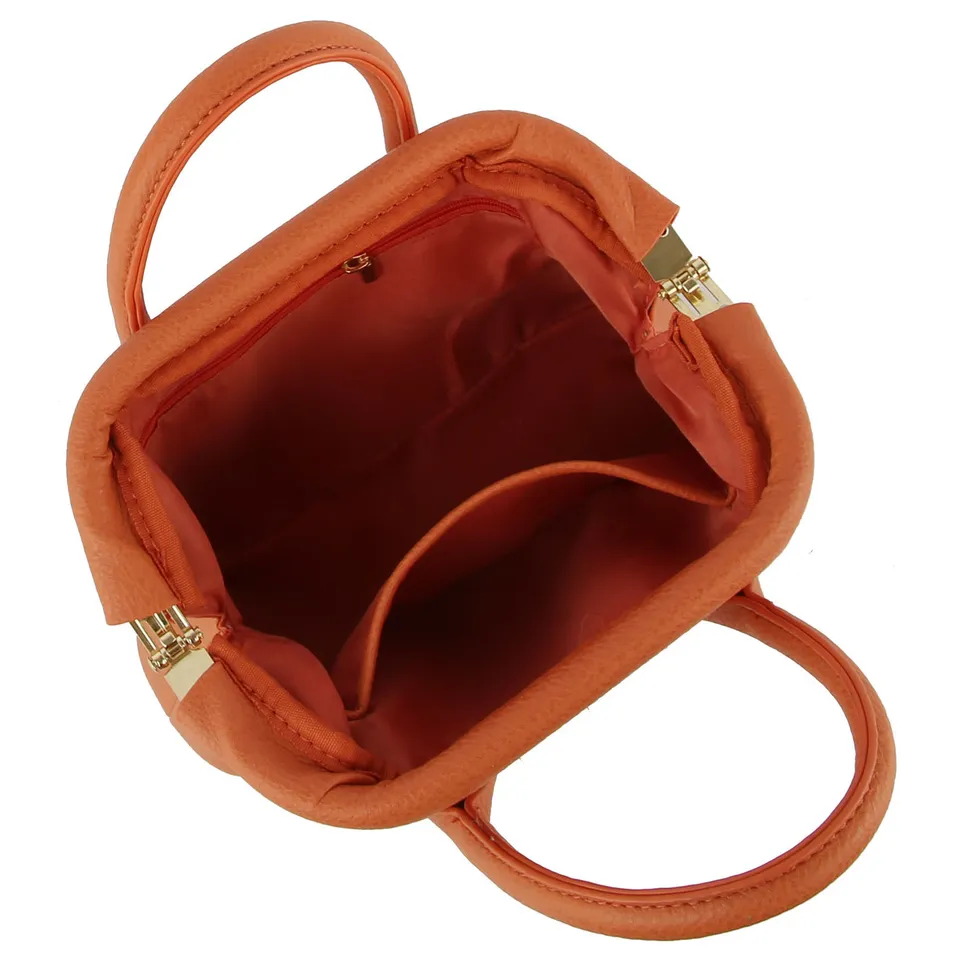 Bolsa de hombro cruzada color caramelo