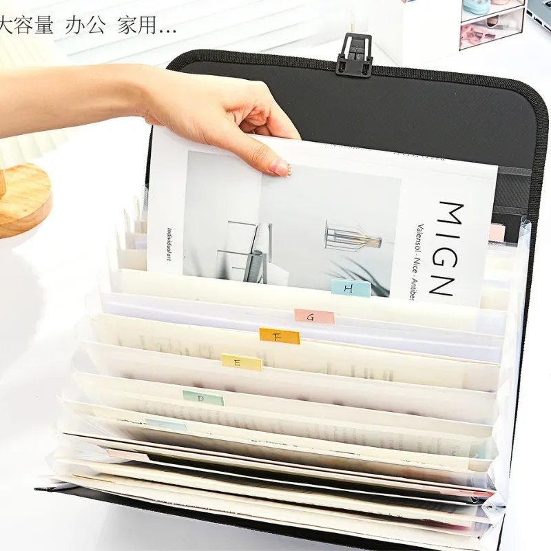 Carpeta Acordeón de Precio Económico 13 Bolsillos Organizador de Archivos Expansibles con Asa