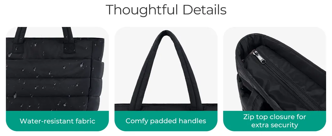 Bolso Tote Bagsmart para Mujeres, Bolso Tote Ligero con Compartimentos, Bolso de Hombro Acolchado para Viajes, Trabajo